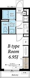 JR総武線 幕張駅 徒歩5分の賃貸マンション 1階1Kの間取り