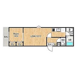間取図画像 1LDK