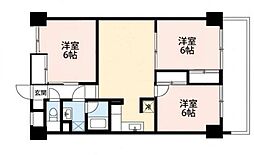 ヘスティア千葉駅前 3LDKの間取図画像