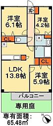 ファーストコート 3LDKの間取図画像