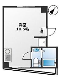 PSR矢作町 ワンルームの間取図画像