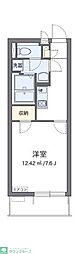 クレイノカサブランカさくら 1Kの間取図画像
