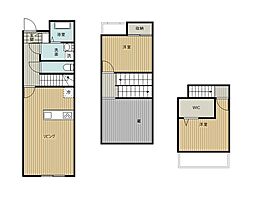 Amour K 1階2LDKの間取り