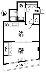 吉祥寺ビル 2階1LDKの間取り