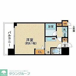 ZOOM調布 5階1Kの間取り