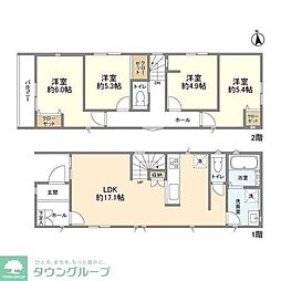 Kolet矢川#06 4LDKの間取り