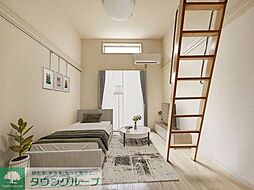 京王線 府中駅 徒歩10分の賃貸アパート 1階ワンルームのリビング/ダイニング