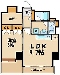 モン・ヴィラージュ仙川 1SLDKの間取図画像
