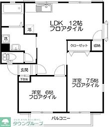 間取図画像 2LDK