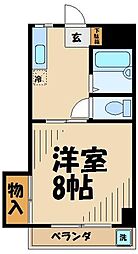 サンハイツ 1Kの間取図画像