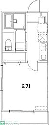 LAppartment221+ 1Kの間取図画像