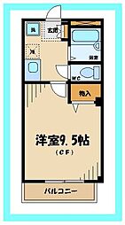 アーバンクレール 1Kの間取図画像