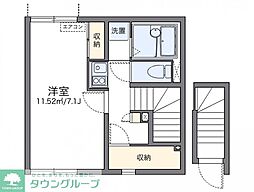 レオネクストエテルノ・セラ3号館 1Kの間取図画像