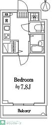 サンテミリオン千歳烏山 1Kの間取図画像