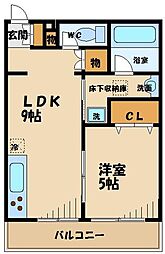 アップライン 1LDKの間取図画像