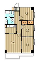 ロイヤルパーク 3LDKの間取図画像
