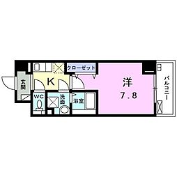グレイスフォレスト 1Kの間取図画像