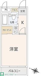 メゾン菊野台 1Kの間取図画像