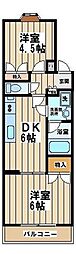 光和ハイム 2DKの間取図画像