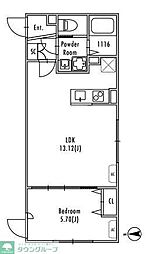 GRANPASEO明大前IV 1LDKの間取図画像