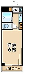 プリマヴェーラ 1Kの間取図画像