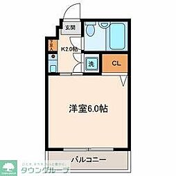 サウスウィンド吉祥寺 1Kの間取図画像