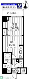 ステージファースト府中 1DKの間取図画像