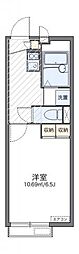 レオパレス宮本相久 2階1Kの間取り