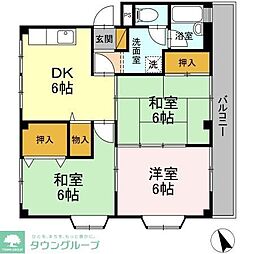 レジデンス齊藤 1階3DKの間取り