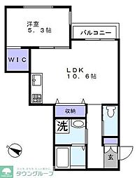 ＳＯＮＯＲＡ滝不動 1階1LDKの間取り