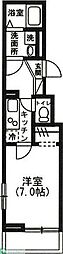 ルーチェ 2階1Kの間取り