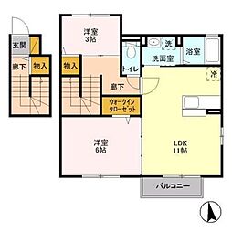 間取図画像 2LDK