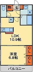 間取図画像 1LDK