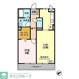 ボナール07 3階1LDKの間取り