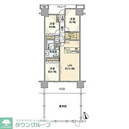 ユトリシア弐番街 3LDKの間取図画像