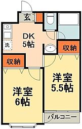 間取図画像 2DK