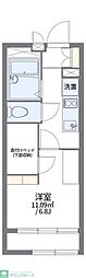 レオパレスウィズユー 1Kの間取図画像