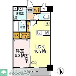 LUMIERE 1LDKの間取図画像