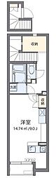 レオネクスト美浜 ワンルームの間取図画像