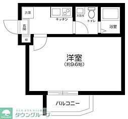 (仮称)船橋市宮本1丁目計画 1Kの間取図画像