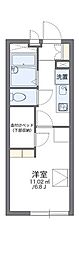レオパレスヴィラハヅキ 1Kの間取図画像