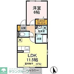 セレーノ西船 1LDKの間取図画像