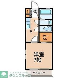 メゾン・ド・ラフィーヌ 1Kの間取図画像