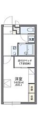 レオパレススペシャルステージB 1Kの間取図画像