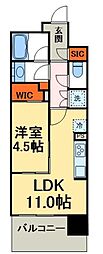 パークシティ柏の葉キャンパスブライトサイト 1LDKの間取図画像
