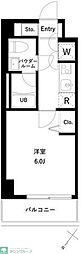 URBANPARK行徳STATIONFRONT 1Kの間取図画像