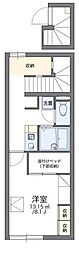 レオパレスルビラージュ 1Kの間取図画像