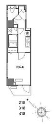 N-stage西船橋市川 1Kの間取図画像