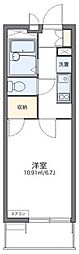 レオパレスブランシェ 1Kの間取図画像