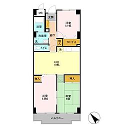 グラースマロニエ 3LDKの間取図画像
